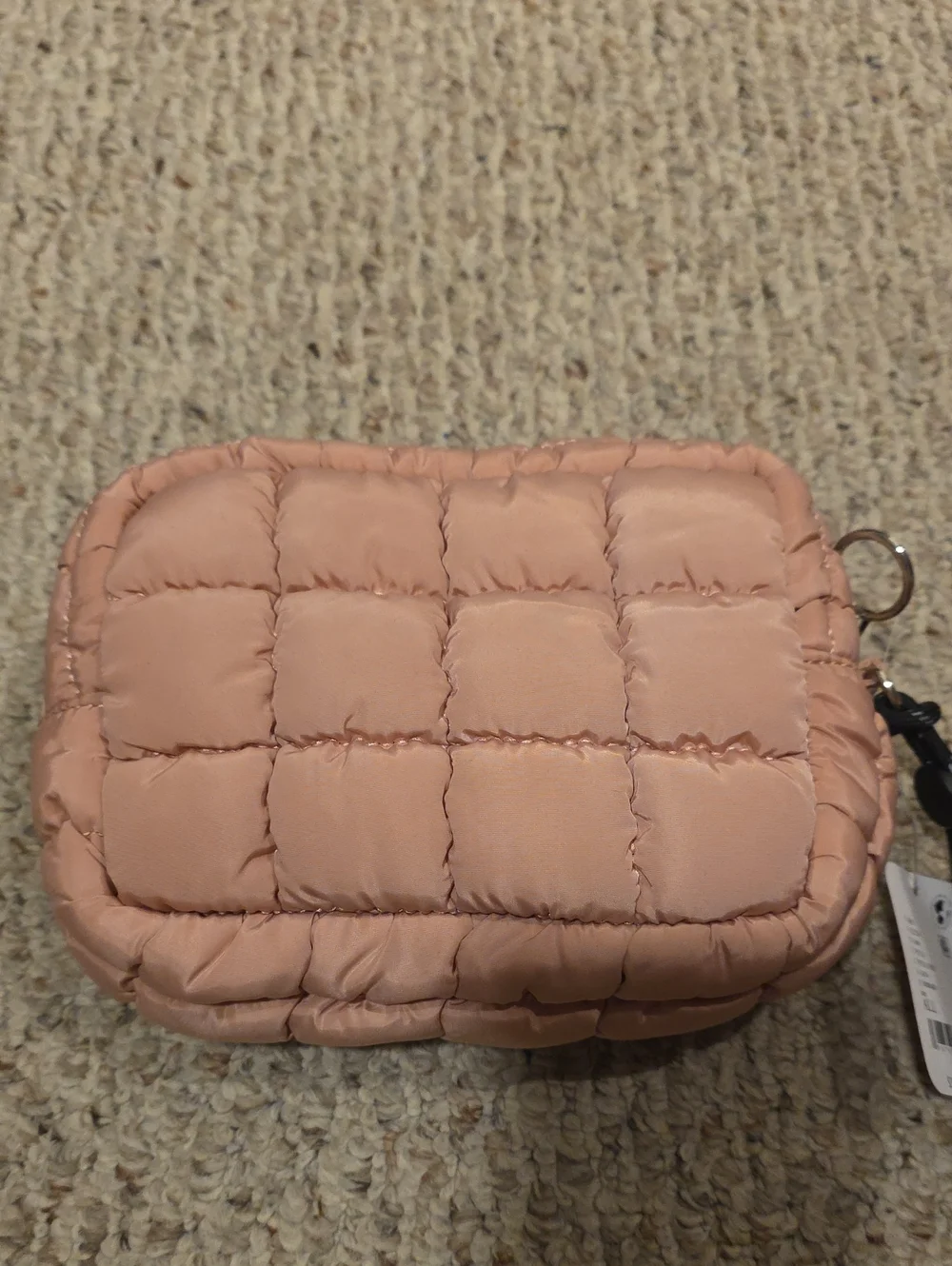 Free People Movemwnt Quilted Puffer Cosmetic Pouch - Blush Pink